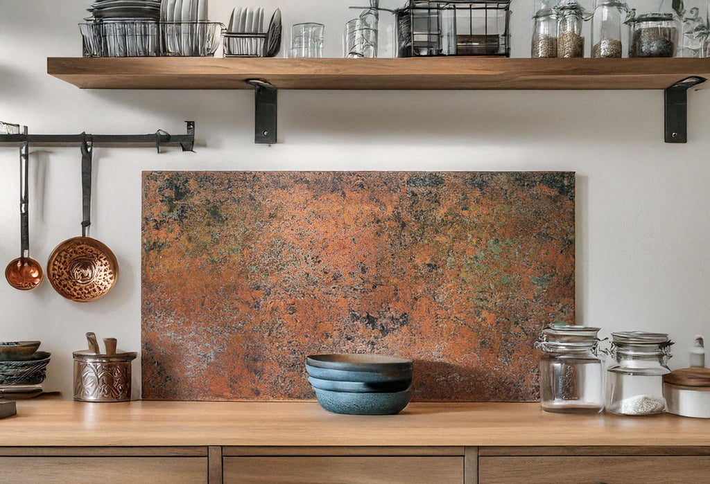 Panel kuchenny Mystic Copper Nebula z naturalną patyną