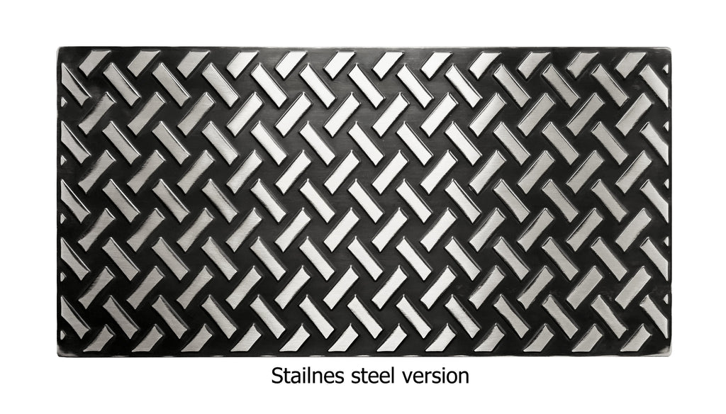 Panel Metalowy Gładki 60x30 cm – metalowy dekor ścienny nad kuchenką