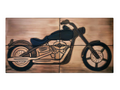 Klasyczny Motocykl - Zestaw 4 Kafli | Kafle artystyczne z metalu