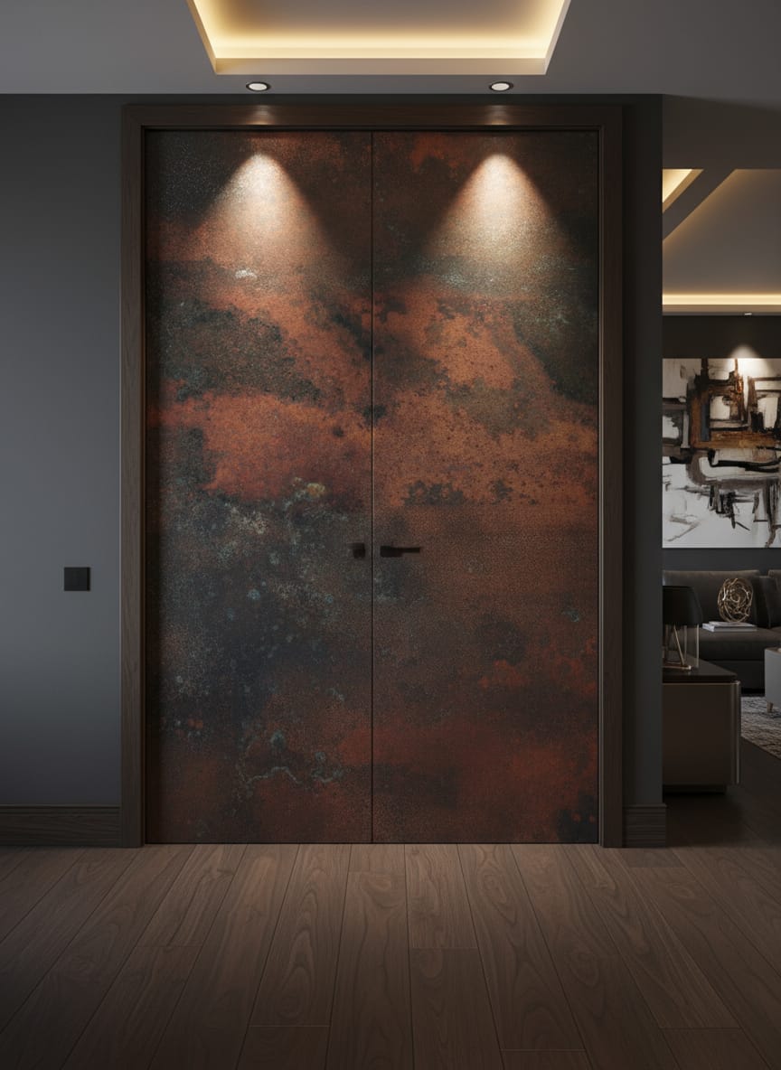 Eternal Copper Inferno – ognisty panel miedziany ręcznie patynowany