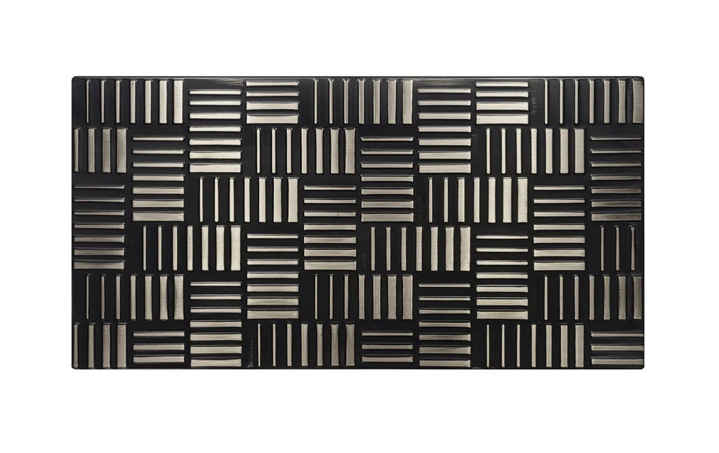 Metallfliese Parquet – handgefertigte dekorative Wandfliese