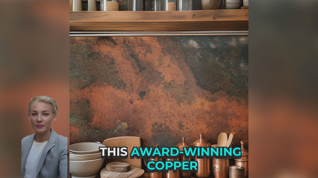 Eternal Copper Inferno – ognisty panel miedziany ręcznie patynowany